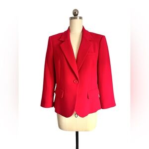 Forever 21 XXI Women’s Red Classic Short Blazer Casual Office Jacket Size L